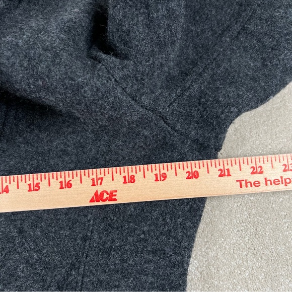 Lands End Sweater Wool One Button Front Cardigan Collared Shrunken Size see desc - Picture 6 of 9